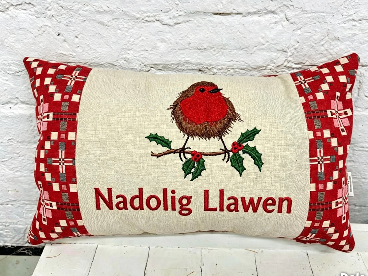 Christmas Red Vintage Cross Cushions