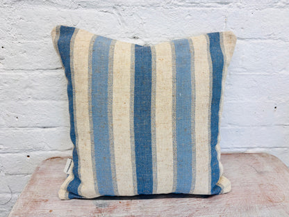 Blue and cream -Cwtch Cushion Square (limited edition)