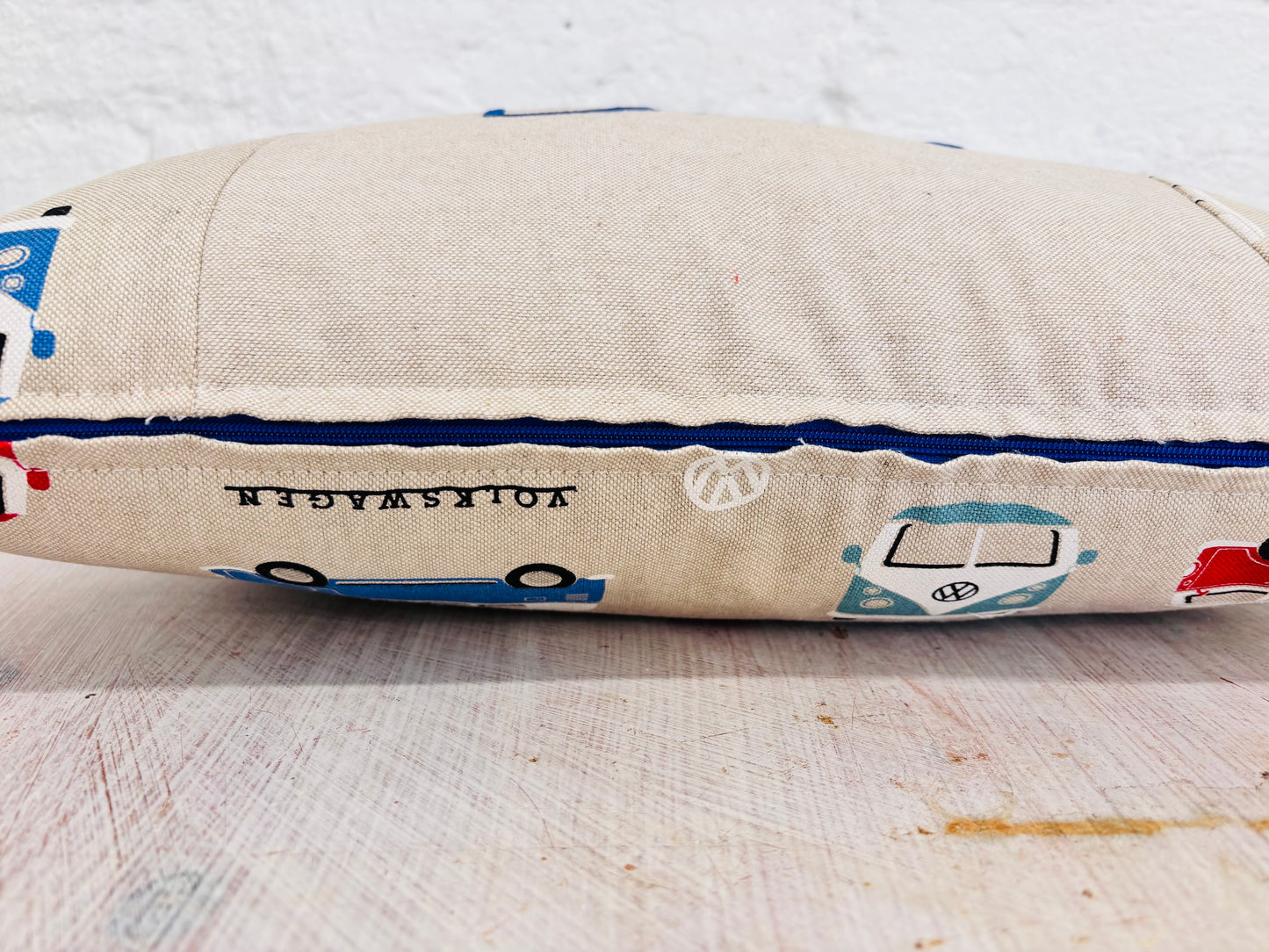VW Camper Van - Embroidered  Square Cushion