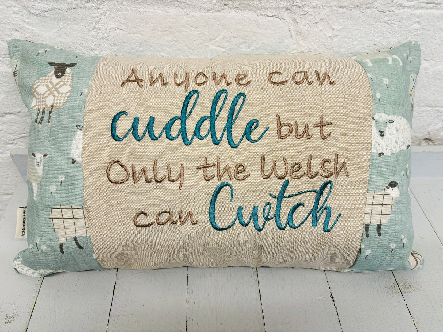 Sheep Design-Anyone can cuddle but only the Welsh can Cwtch -New