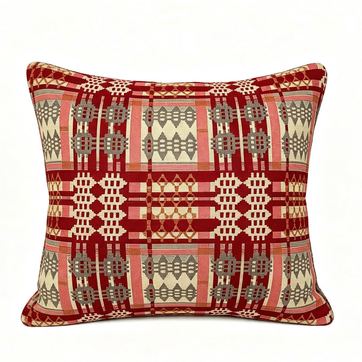 Christmas Red Welsh Blanket  Cushions