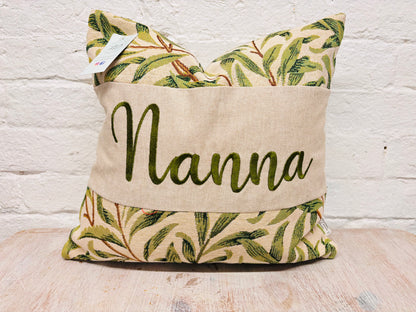 Williow Bough Tapestry Square cushionMother’s Gift, Personalised Cushion, Gift for Mum.