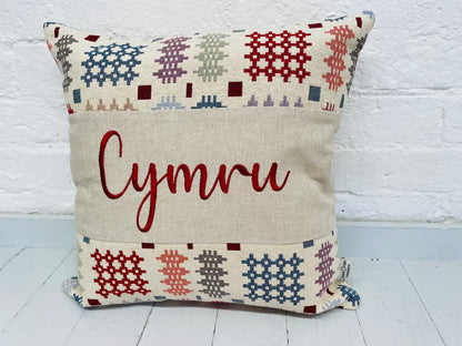 Welsh Blanket Cymru Cushion