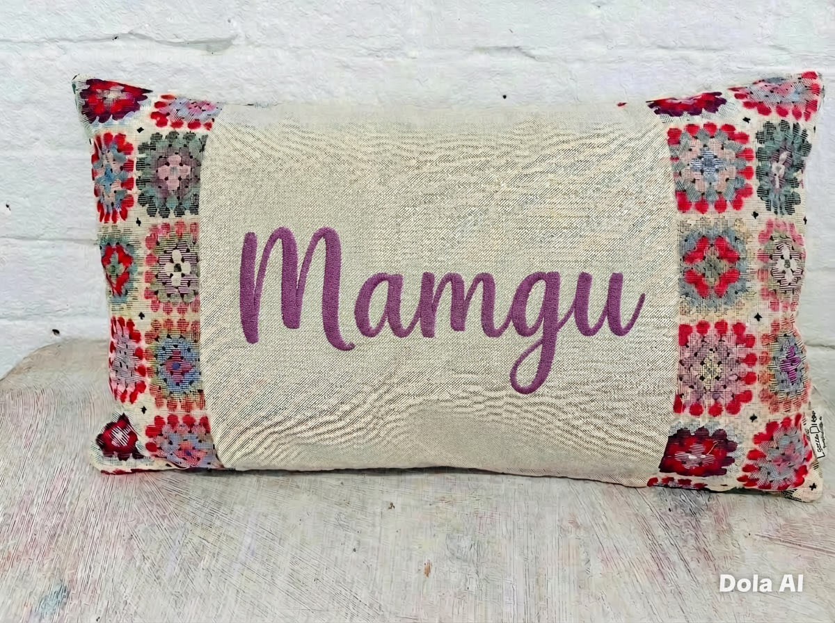 Granny Square Mother’s Day Cushion - Personalised Cushion