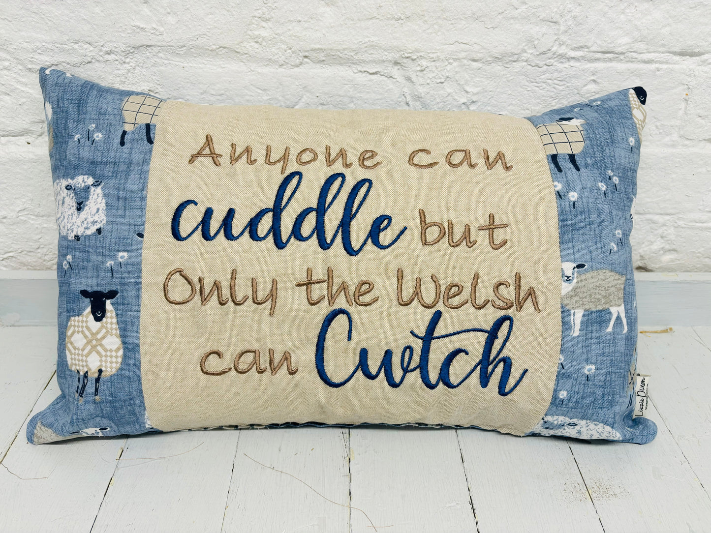 Sheep Design-Anyone can cuddle but only the Welsh can Cwtch -New