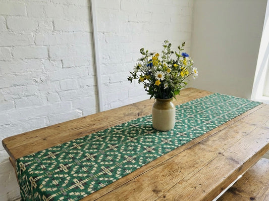New Vintage Cross Table runner -Tapestry Table Runner