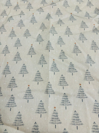 Christmas Napkins - Festive table- Father Christmas and Christmas Trees, Handmade festive Napkins - Fabric Napkins