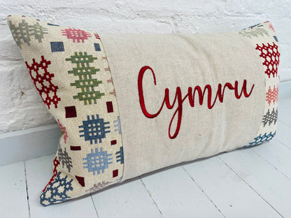 Welsh Blanket Cymru Cushion