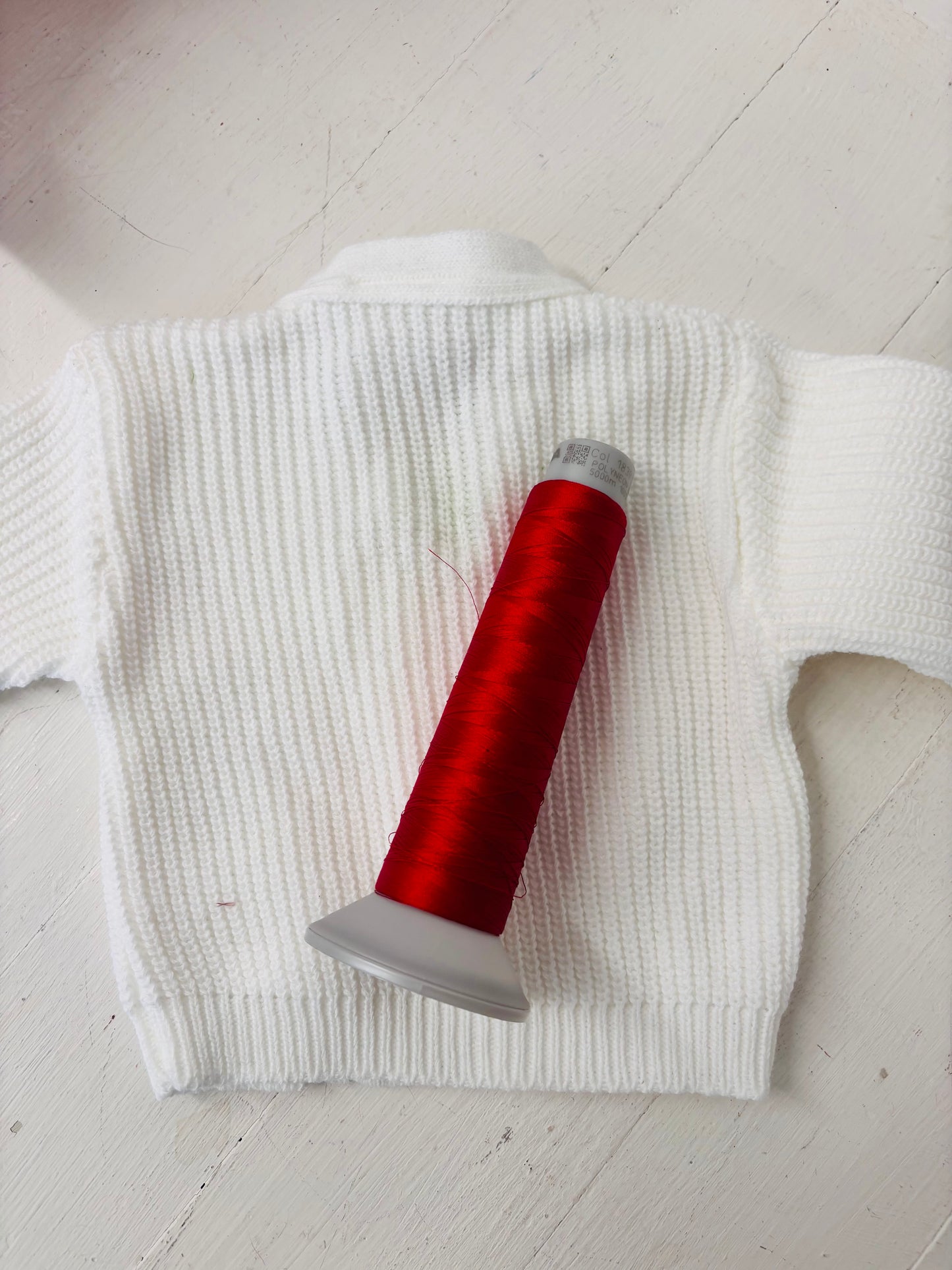 White Baby’s first Christmas Cardigan