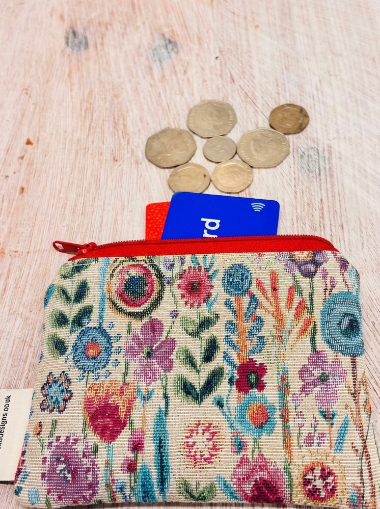 Kew GardensCoin Purse /Floral purse