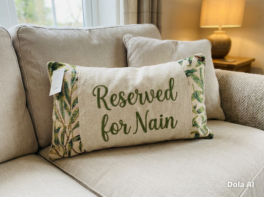 William Morris Willow Bough Tapestry Mother’s Gift, Personalised Cushion, Gift for Mum.