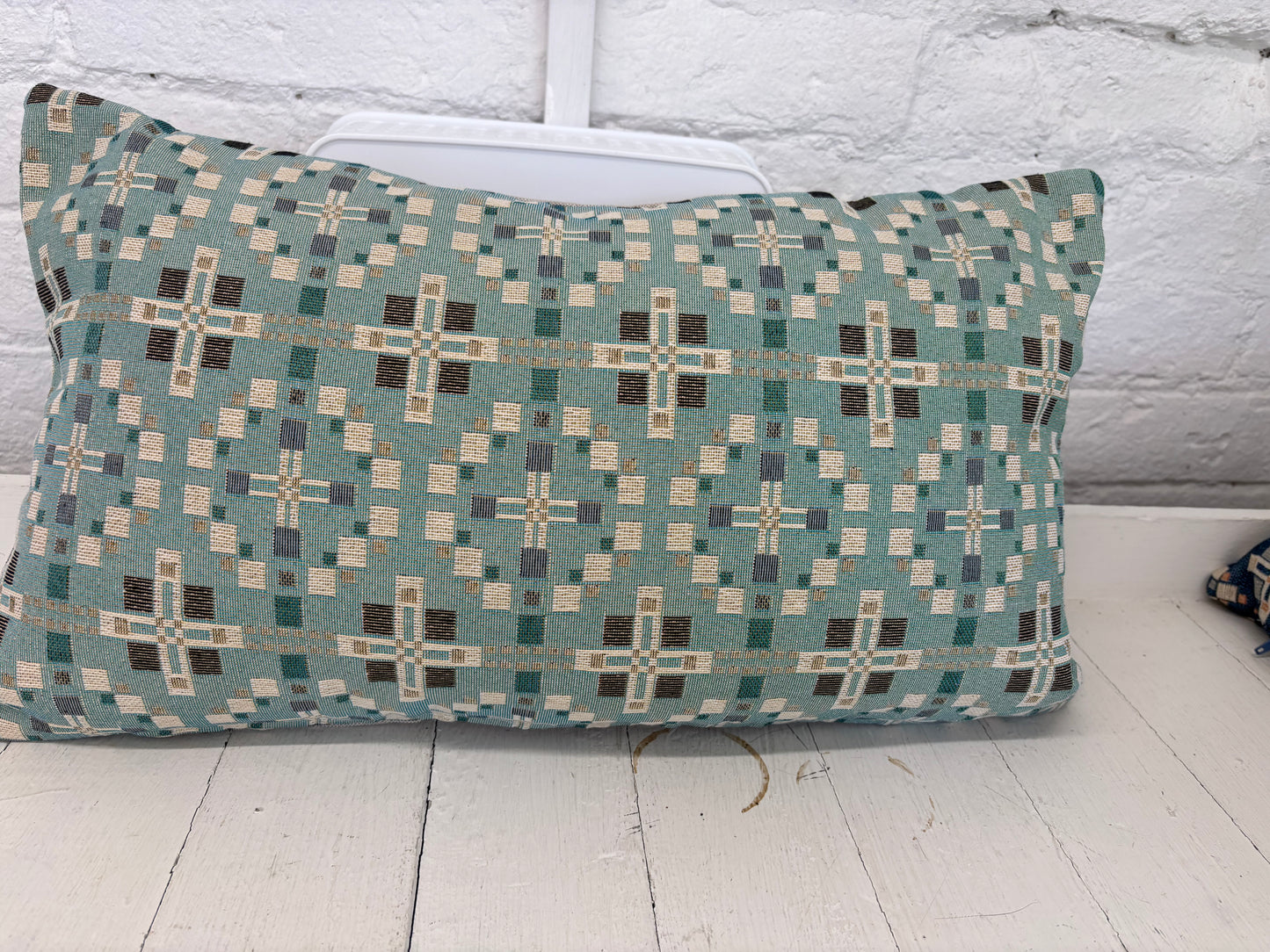 Vintage Cross Welsh Blanket Cushion- Plain Cushion