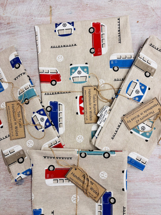 VW Camper Van fabric Placemat (set of2)