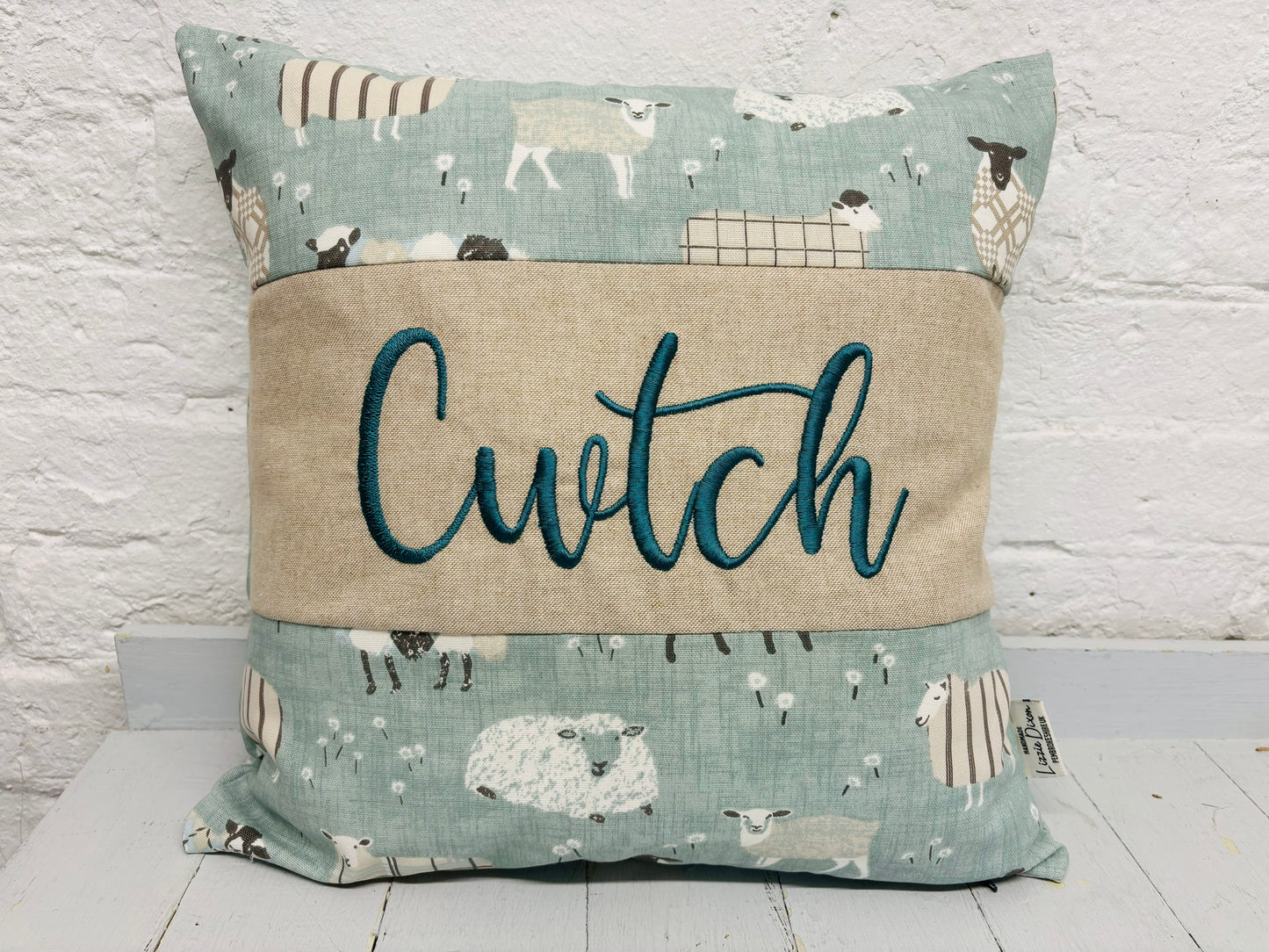 Sheep Cwtch  Cushion- 16" cwtch panel Cushion