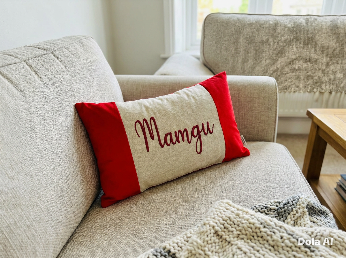 Red Velvet Mamgu Cushion