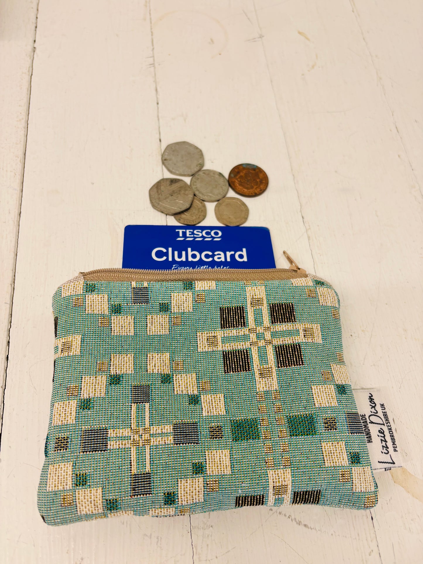 Vintage Cross Welsh Blanket Coin Purse