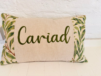Cwtch William Morris Willow Bough Tapestry Cushion -Cwtch/Cwtsh