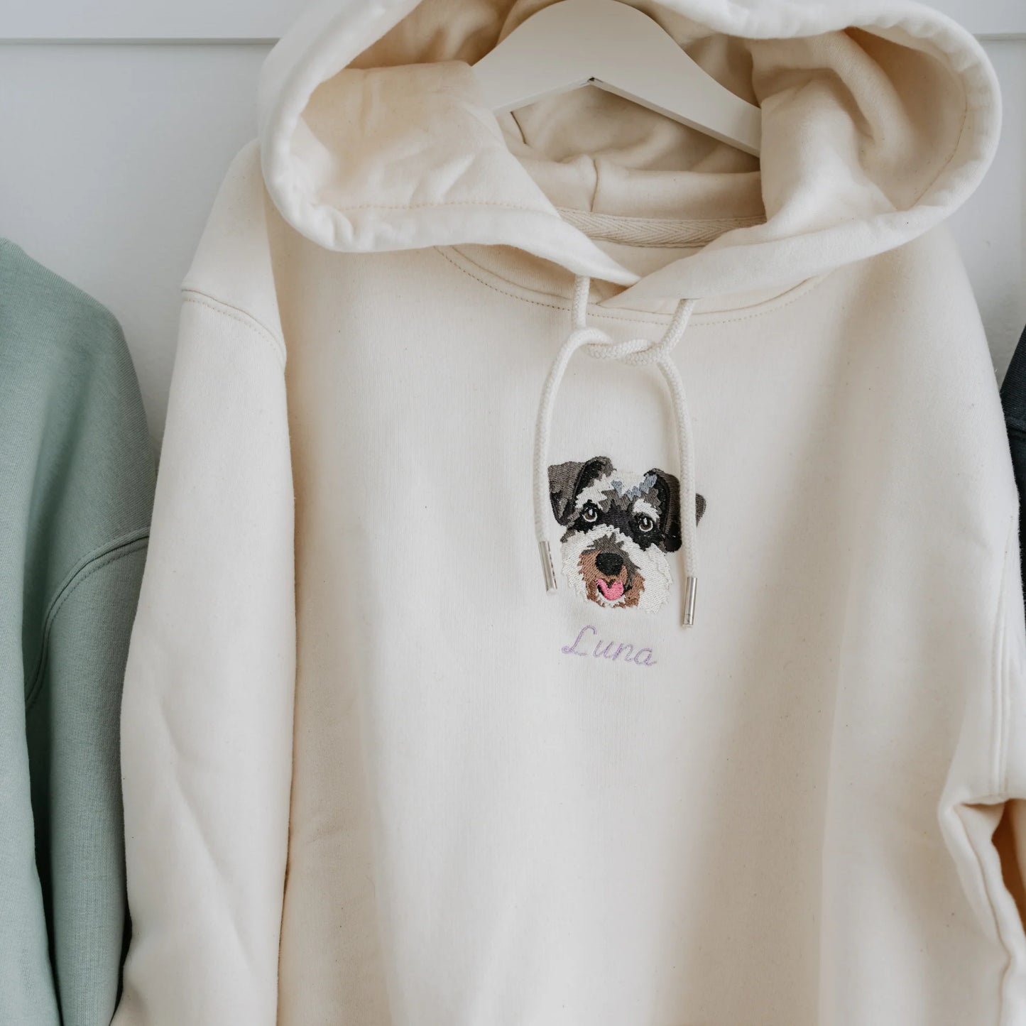 Personalised embroidered Hoodie-Business logo -Pet Portrait