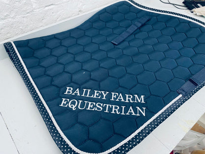 Personalised saddle pad