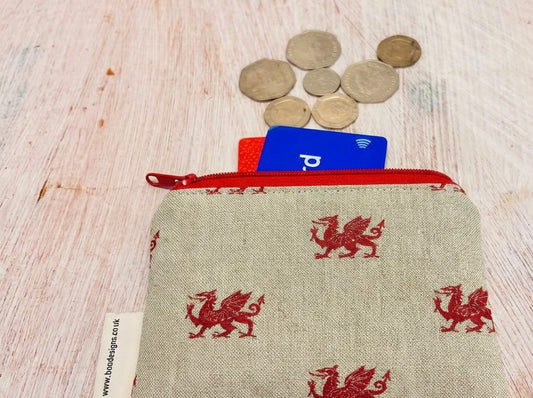 Welsh Dragon Coin  Purse