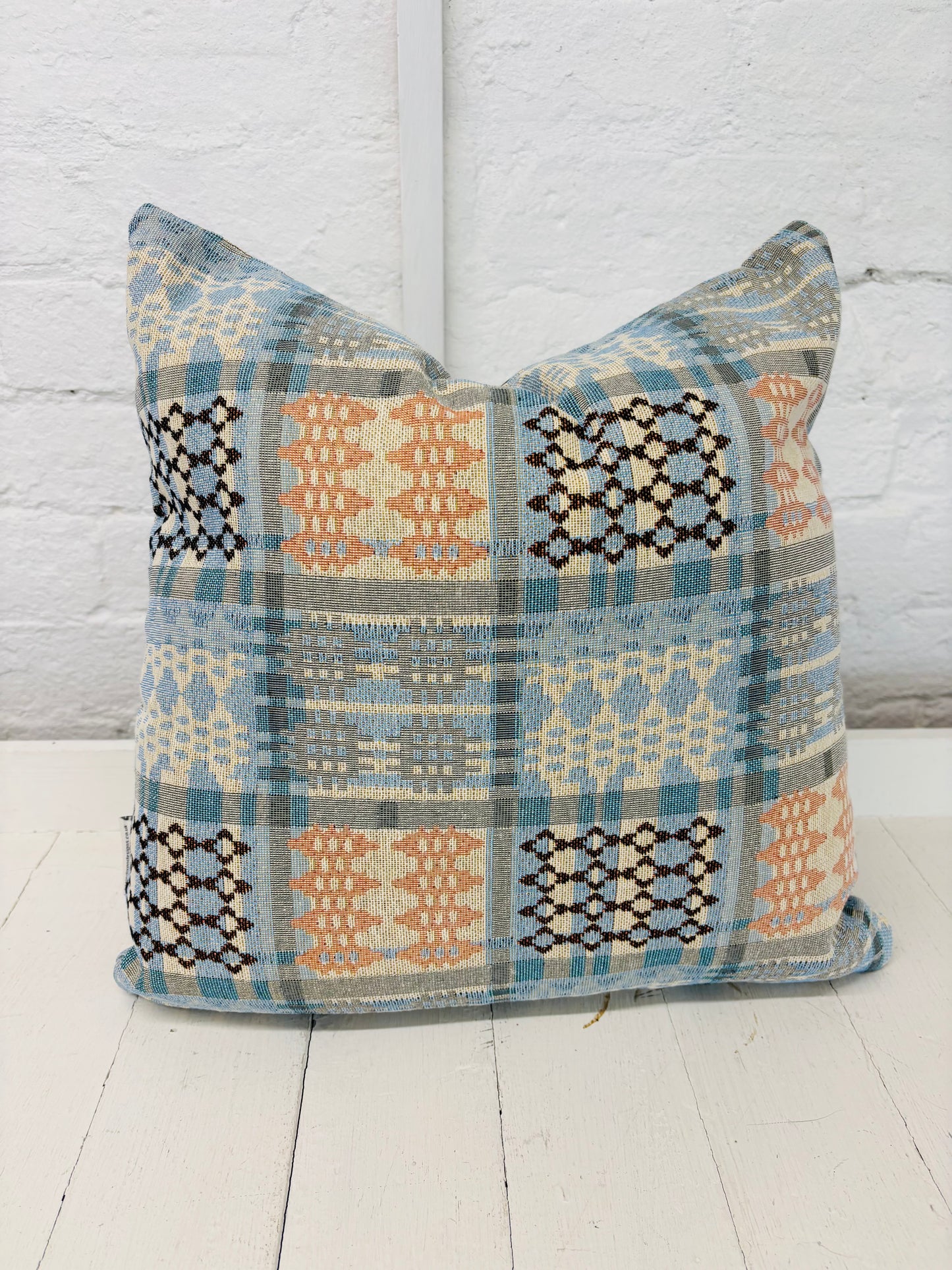 New Pastel Colours Welsh Blanket Cushion- Plain Cushion