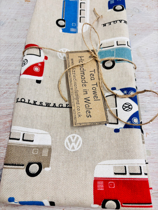 VW Camper Van  Print Tea Towel