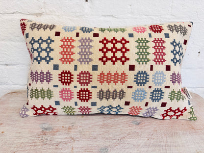 Teulu Welsh Blanket Long Cushion