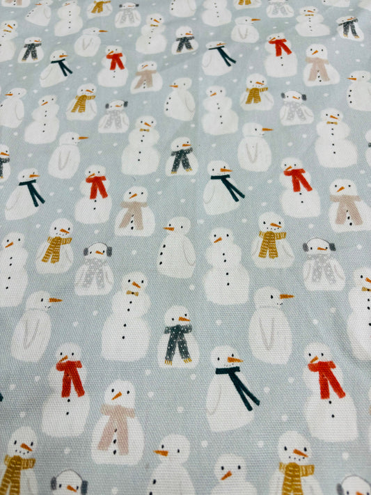 Snowman Christmas Fabric