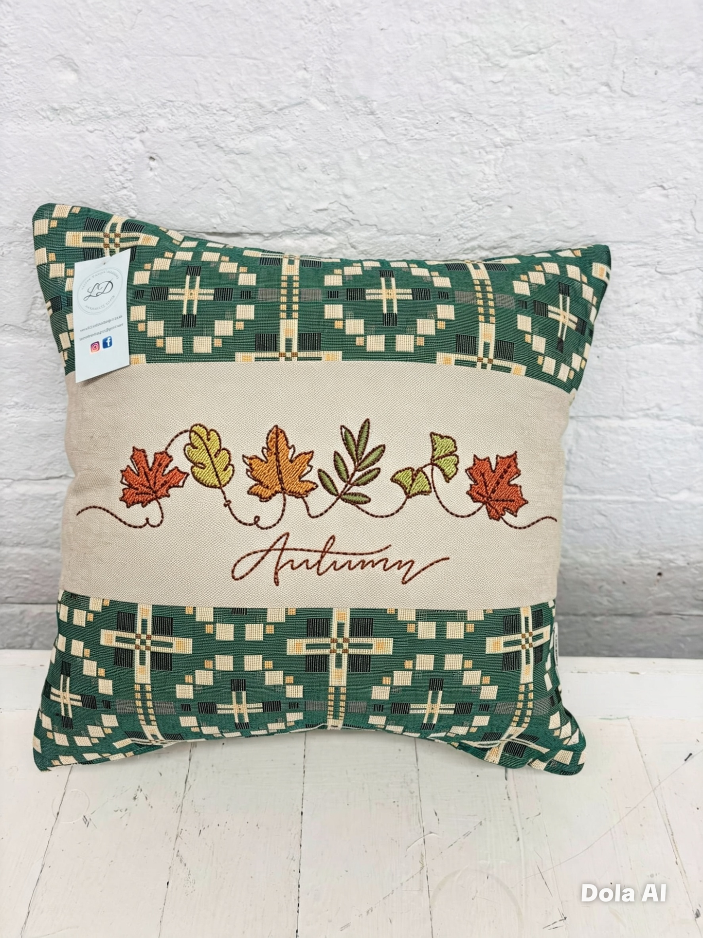 Autumn Vintage Cross Cushion