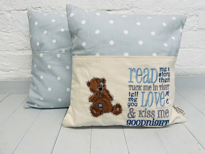 Tatty Teddy Children's Reading Book Cushion.