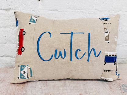 VW Campervan Cwtch  Long cushion-Handmade Cushion