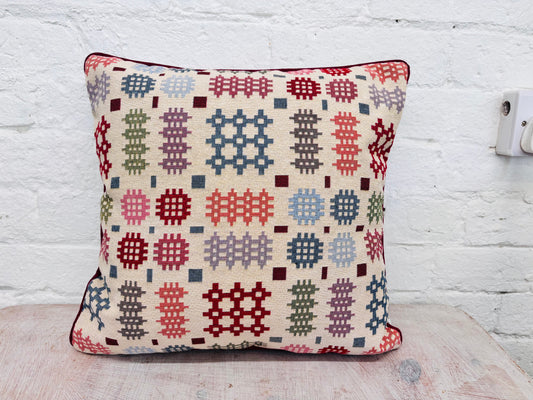 Welsh Blanket Piped Cushion