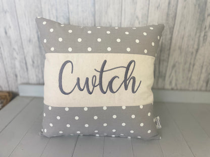 Square Cwtch Dotty Cushion Available in 5 Colours