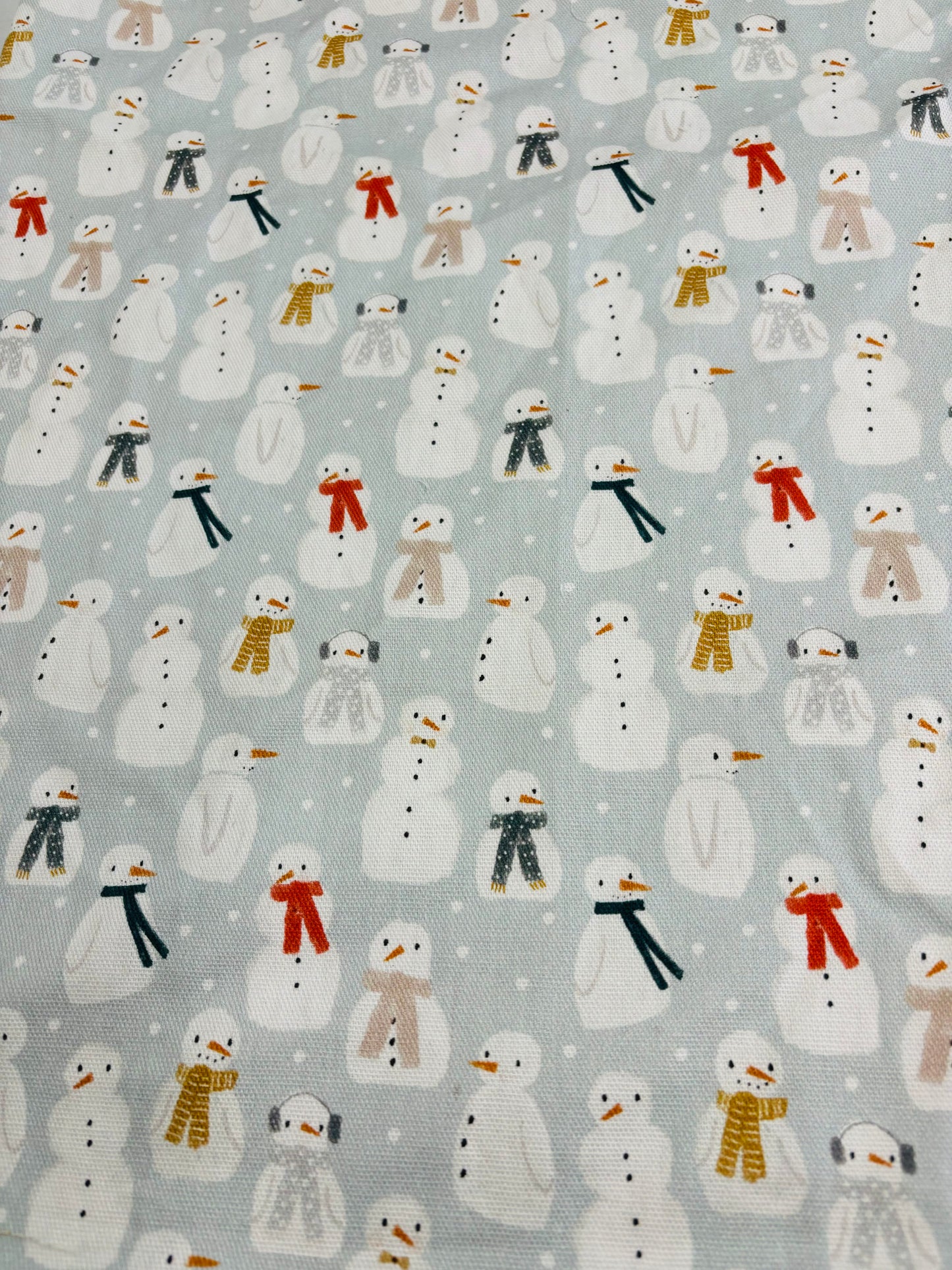 Snowman Christmas Fabric