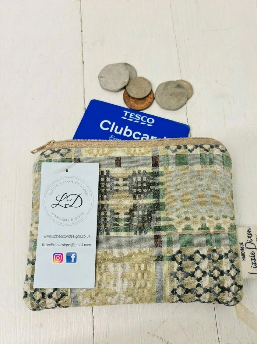 New Pastel Welsh Blanket Coin Purse