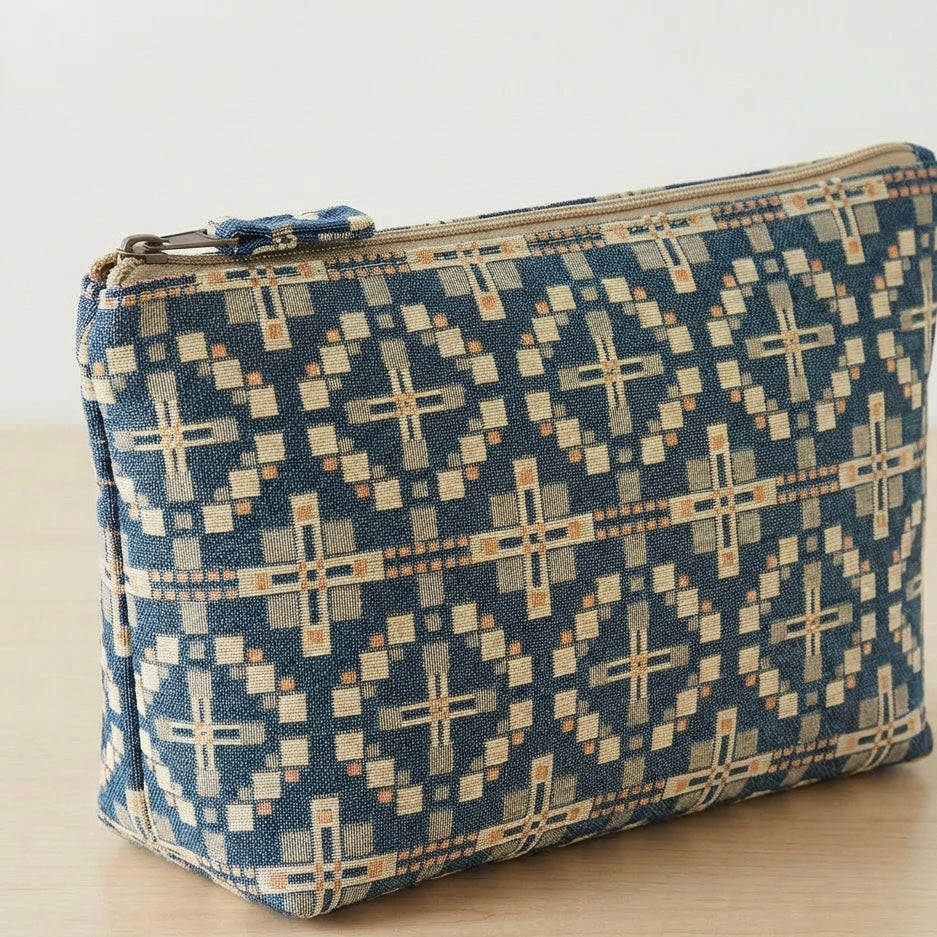 Vintage Cross Welsh Blanket Wash bag\Make up bag