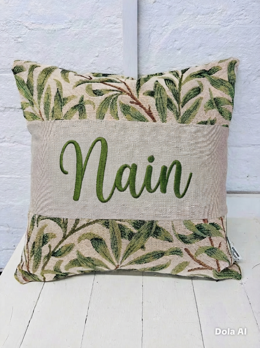 William Morris Willow Bough Tapestry Mother’s Gift, Personalised Cushion, Gift for Mum.