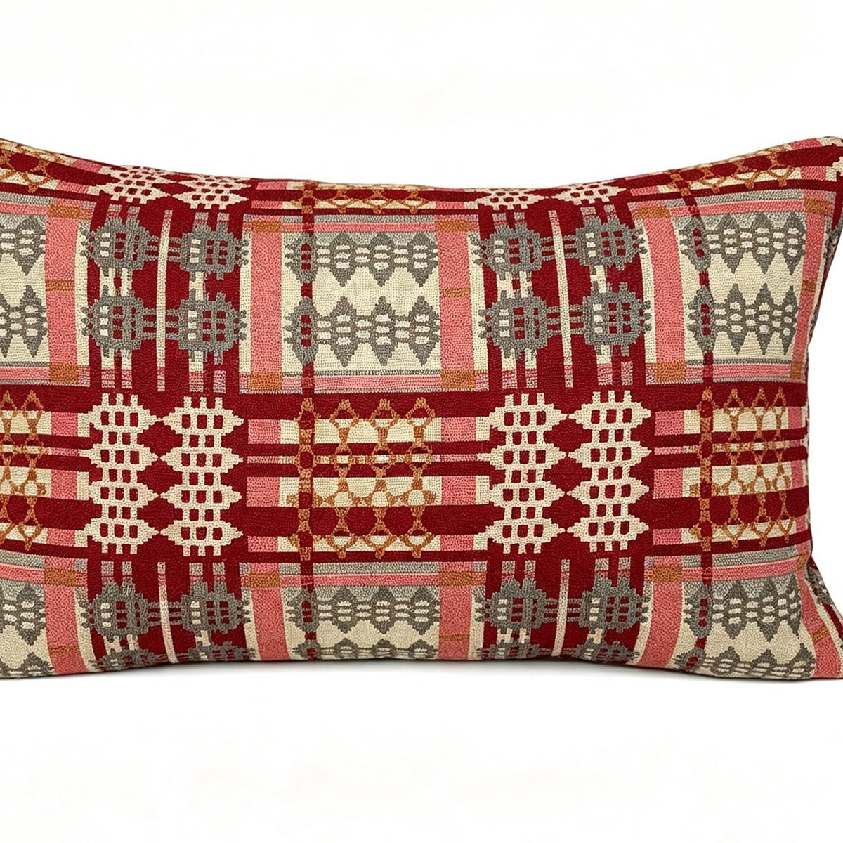 Nadolig llawen Red Welsh Blanket Cushion