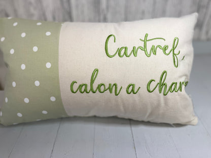 Cartref Ochre Dotty Cushion
