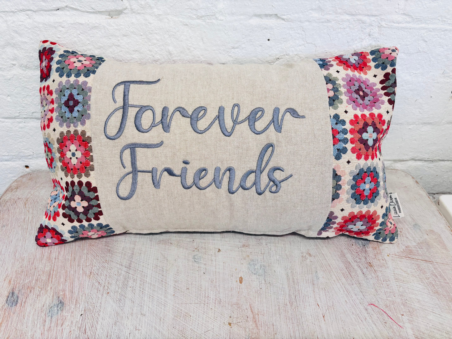 Forever Friends Crochet style Cushion-Rectangle  Cushion