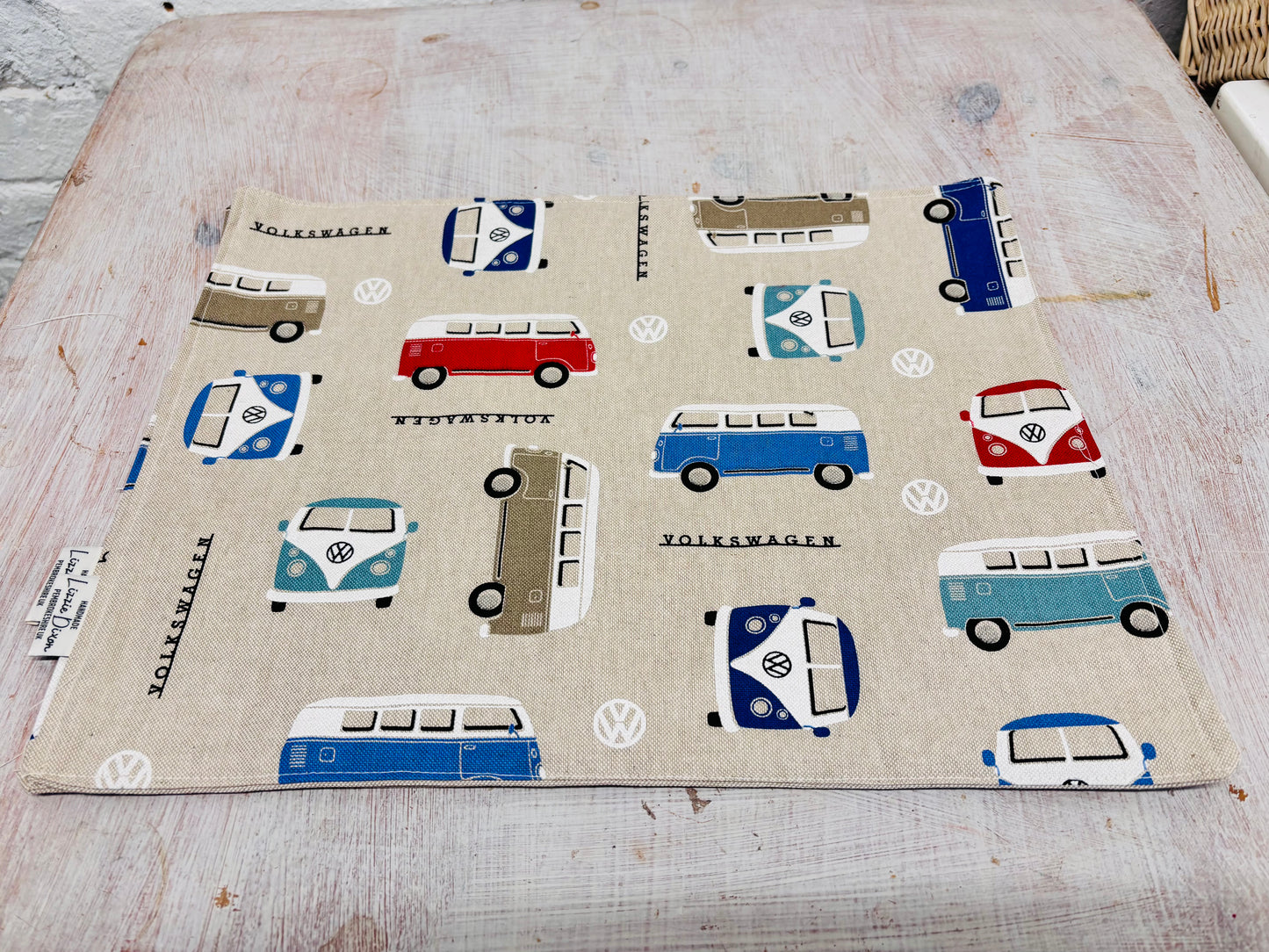 VW Camper Van fabric Napkins -set of 2