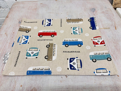 VW Camper Van fabric Napkins -set of 2