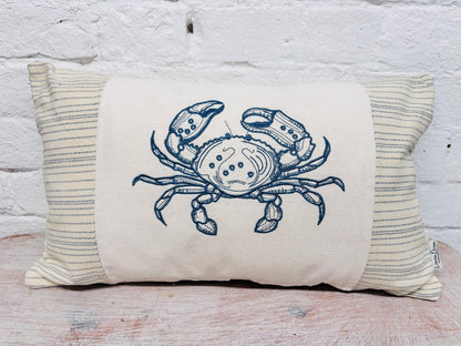 Crab Cushion -Wavey striped long cushion- limited Edition