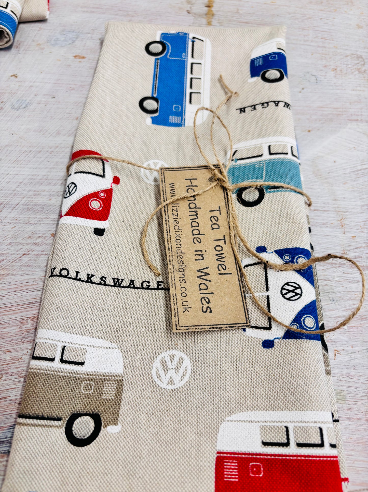 VW Camper Van  Print Tea Towel