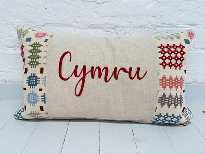 Welsh Blanket Cymru Cushion