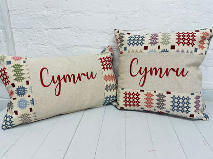 Welsh Blanket Cymru Cushion