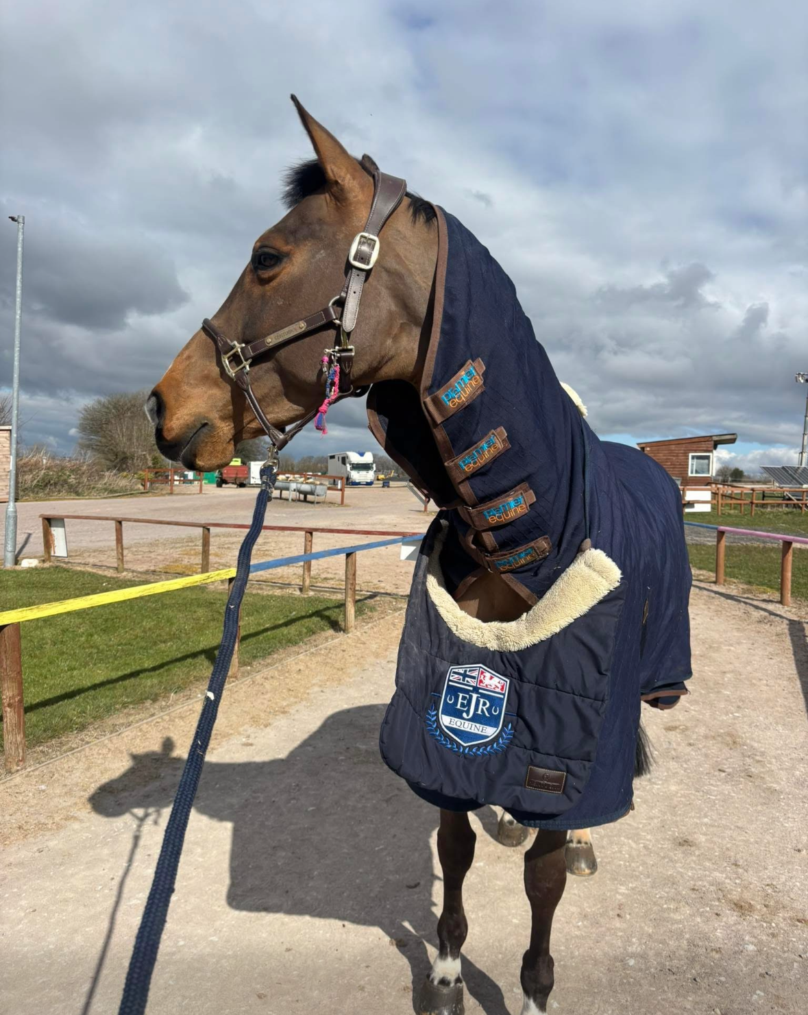 Personalised Navy Fleece  Rug- with Names or logo