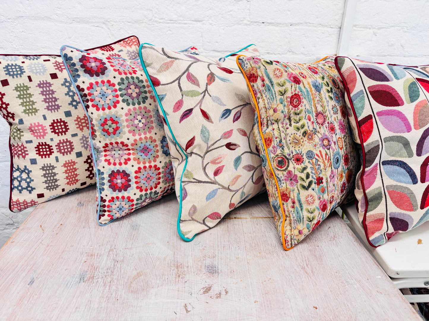 Welsh Blanket Piped Cushion