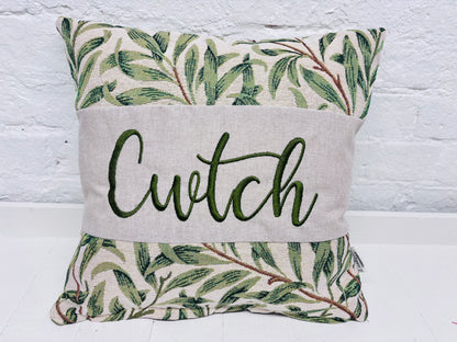 William Morris Willow Bought Tapestry Cushion -Cariad