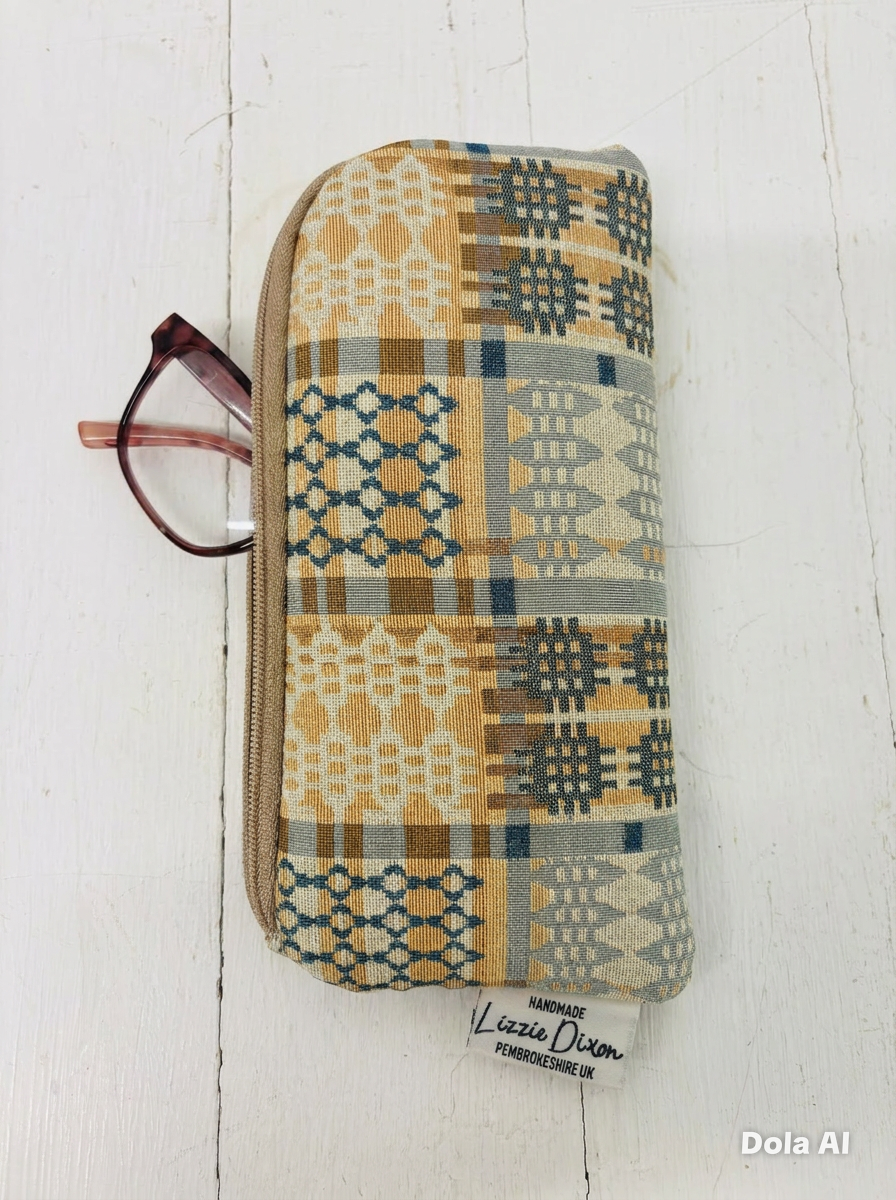 New Pastel Welsh Blanket Glasses Case